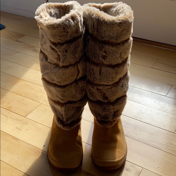 timberland faux fur